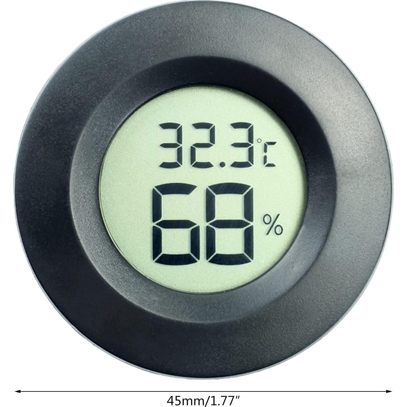 Termómetro Digital LCD KAKASEA 2 en 1 Medidor de Temperatura y Humedad