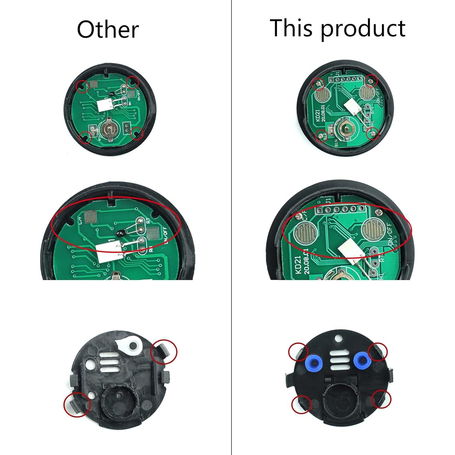 Termómetro Digital LCD KAKASEA 2 en 1 Medidor de Temperatura y Humedad