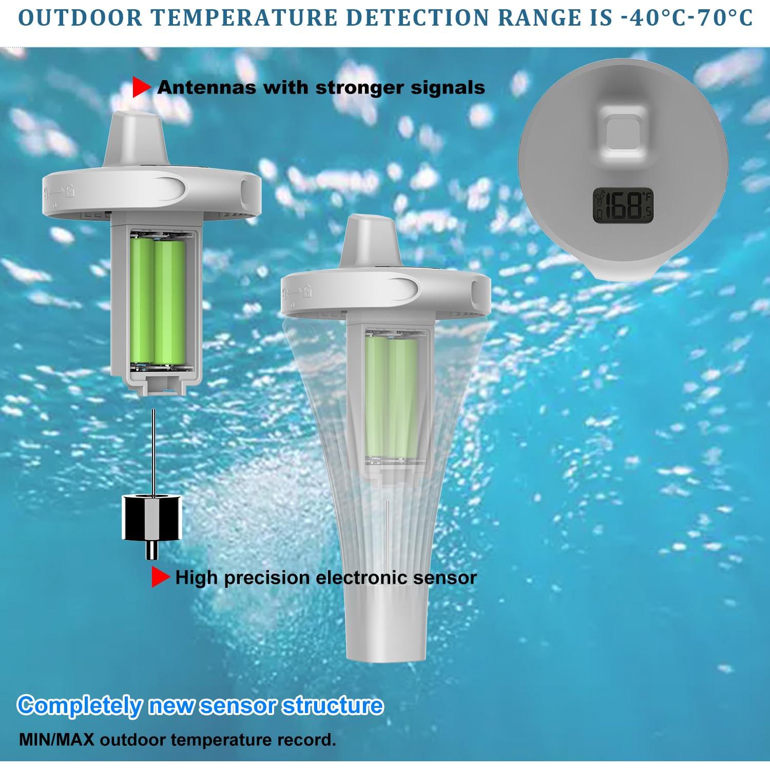 Termómetro Digital Flotante Sunlithome PoolThermometer701 IPX8