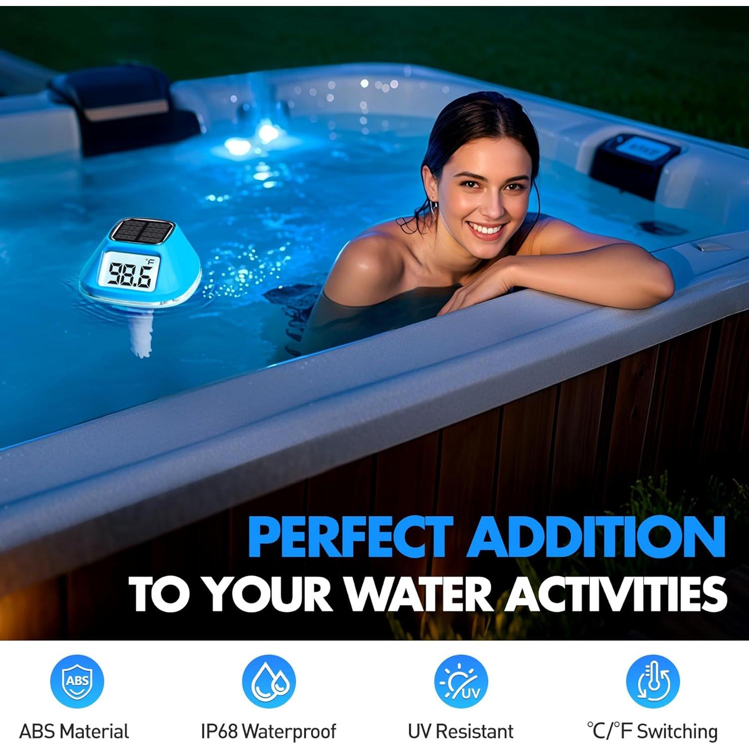 Termómetro Digital Flotante DeeprBlu para Piscina 2025 LCD XL