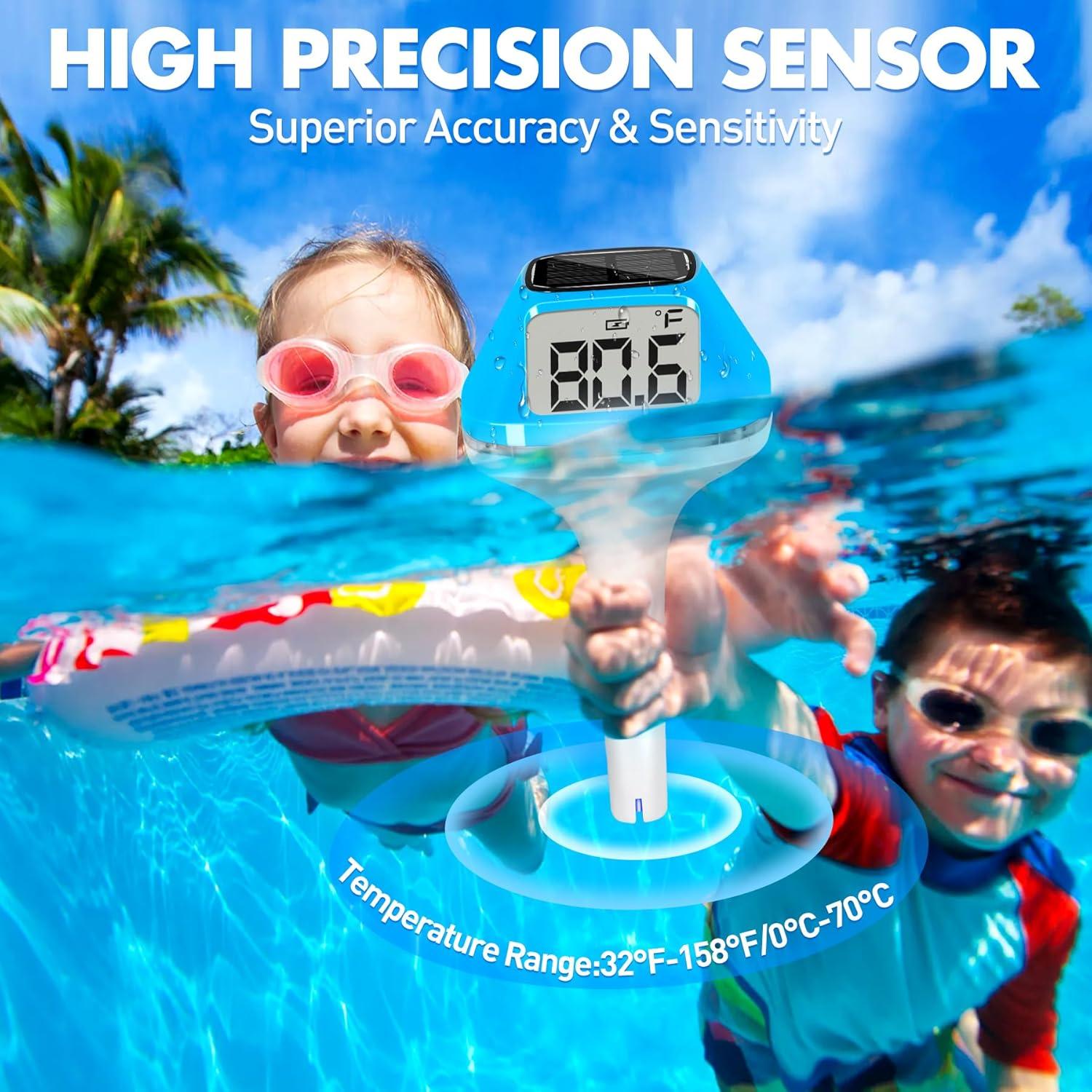 Termómetro Digital Flotante DeeprBlu para Piscina 2025 LCD XL