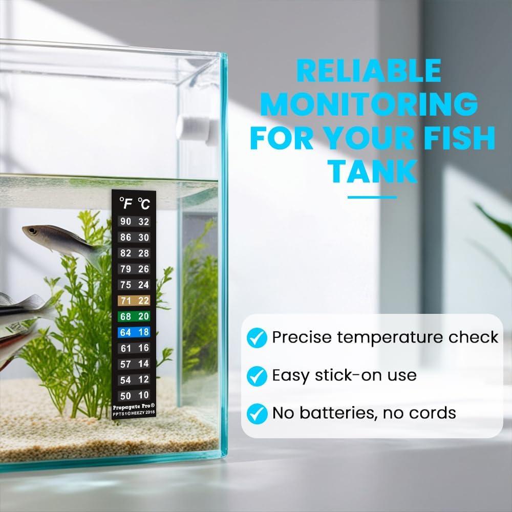 Tira de termómetro digital adhesiva Propagate Pro 10-32°C - 5 piezas