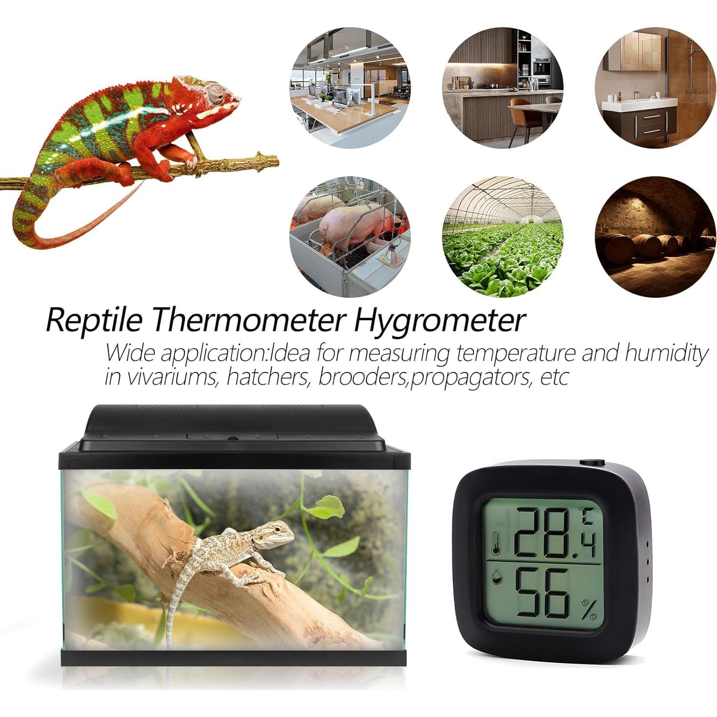 Termómetro Higrómetro Digital Poly KDPL mini 01 para Reptiles
