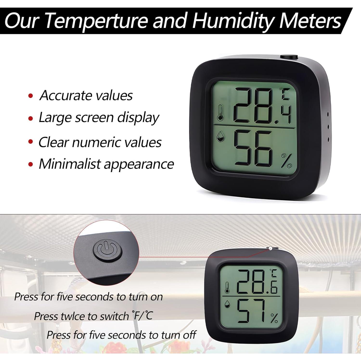 Termómetro Higrómetro Digital Poly KDPL mini 01 para Reptiles