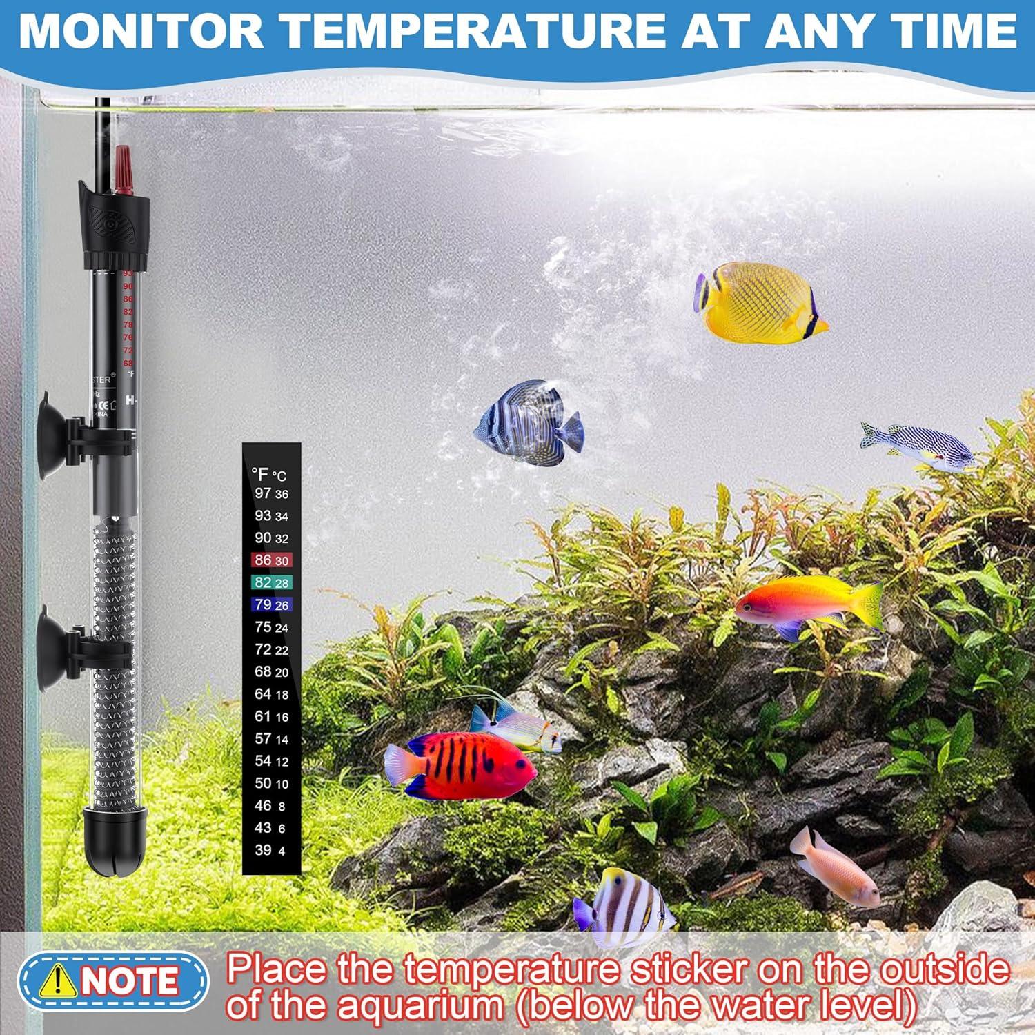 Calentador de Acuario Dreyoo 300W Ajustable para Peceras