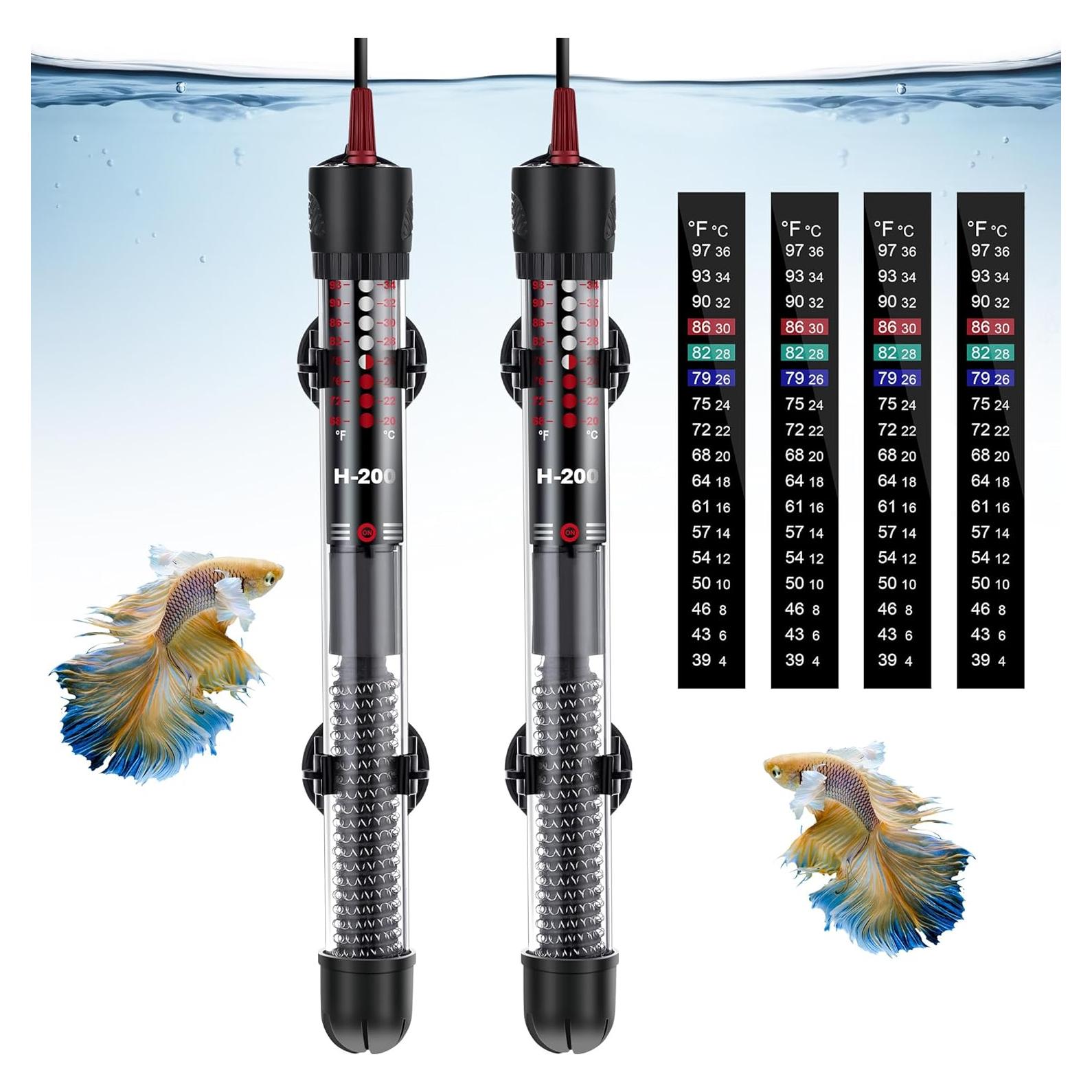 Calentador de Acuario Dreyoo 100W Ajustable para Peceras