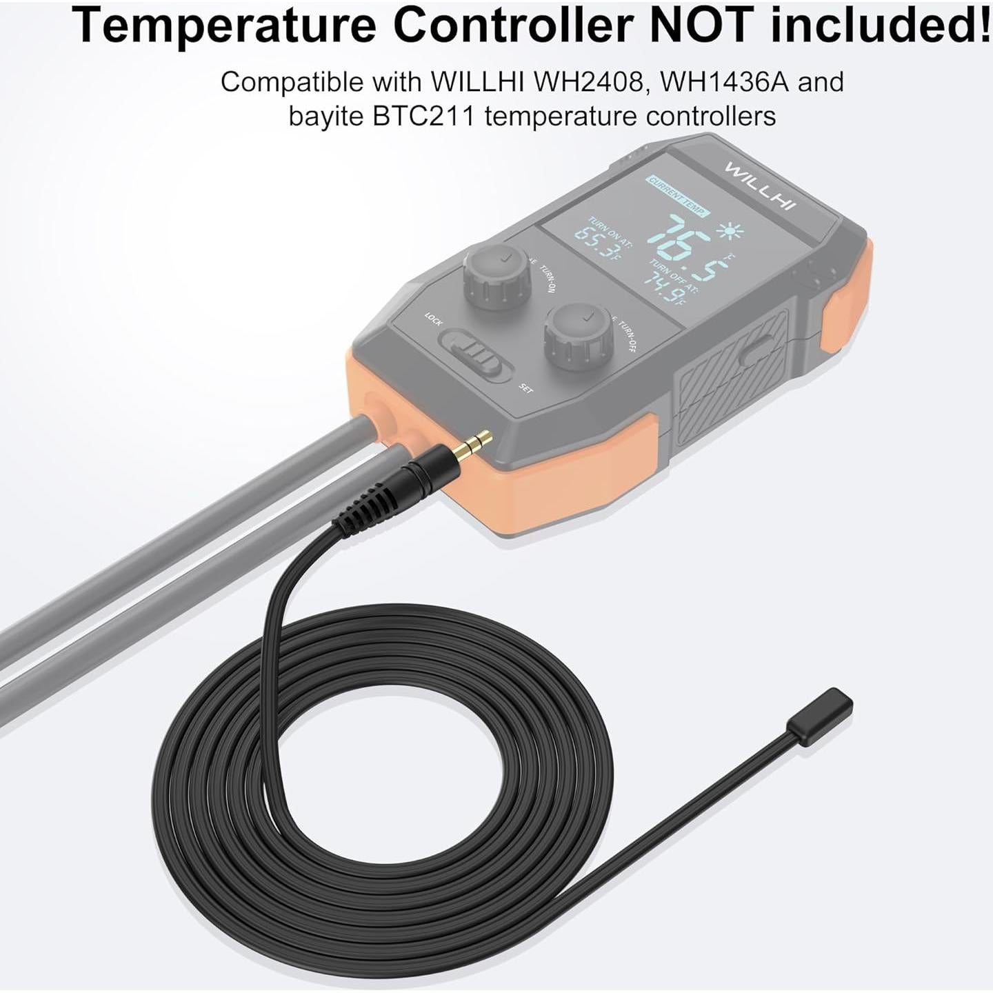 Sonda de Sensor de Temperatura NTC 10K WILLHI 2m Impermeable