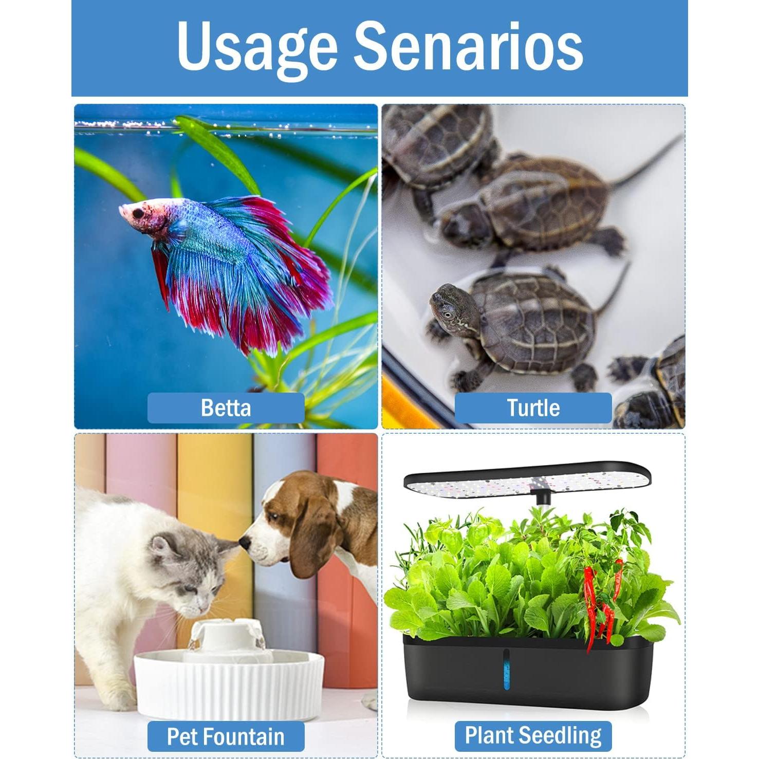 Calentador de Acuario Submersible AquaMiracle 20W Mini 2-4 Galones