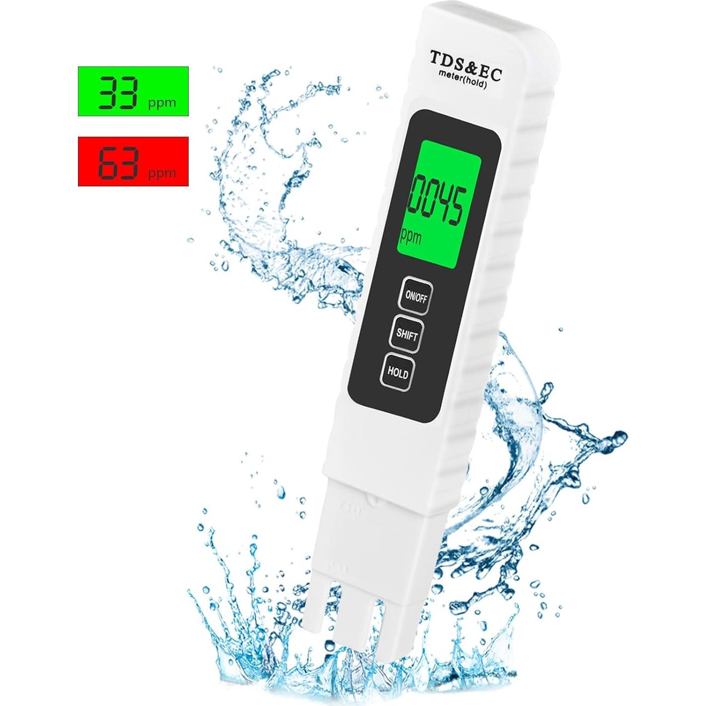 Medidor de agua digital TDS MEWMINGLE 4 en 1 - Preciso y confiable