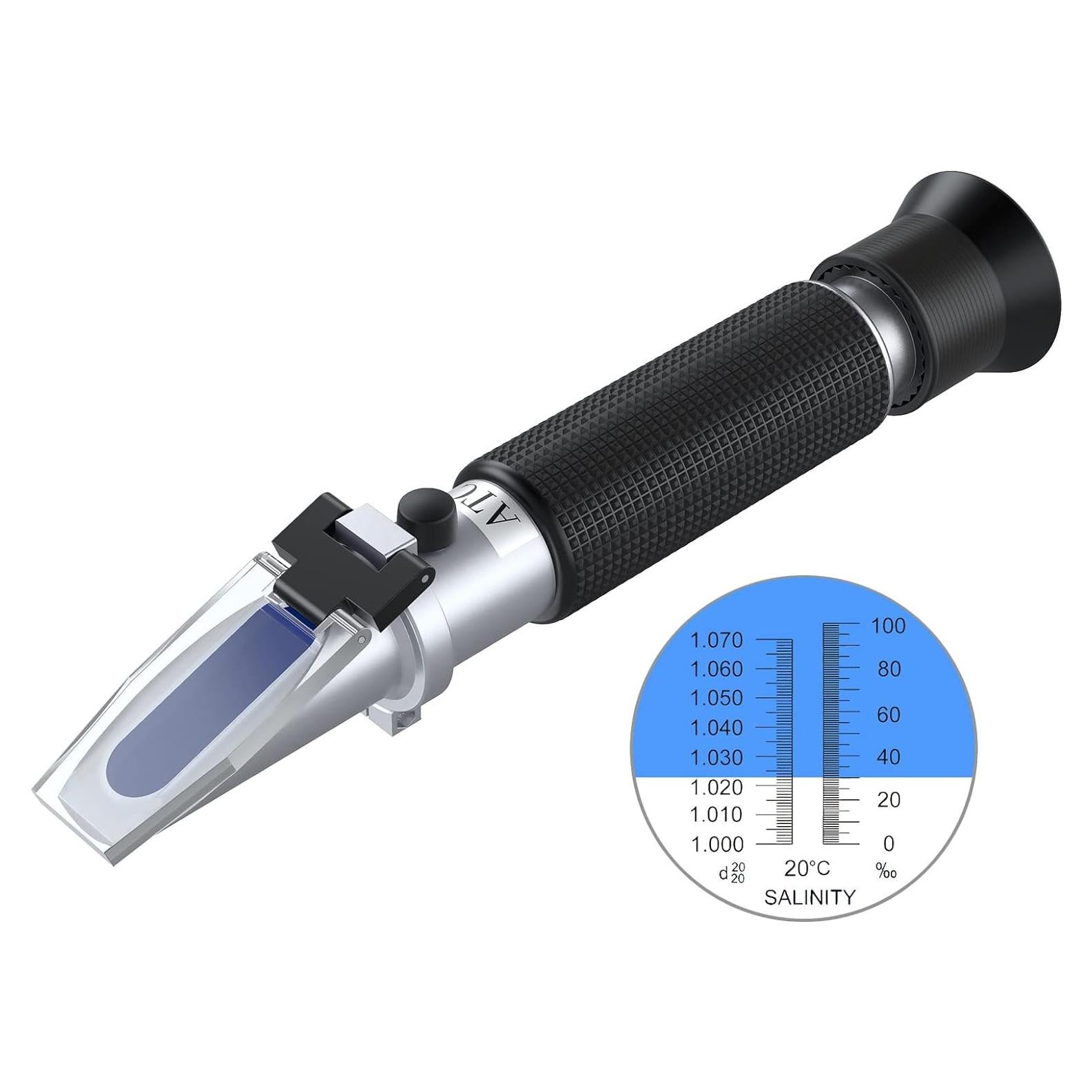 Refractómetro de Salinidad AUTOUTLET 0-100 PPT para Acuarios