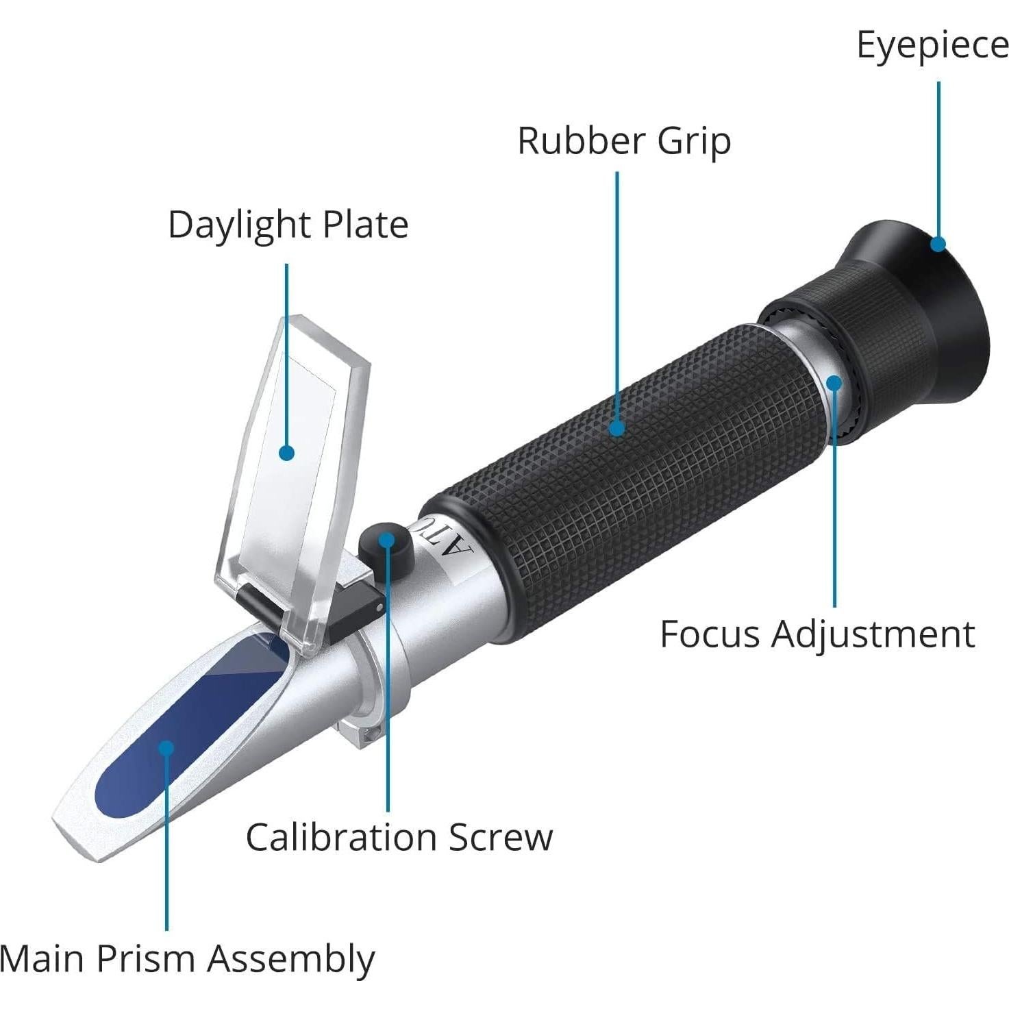 Refractómetro de Salinidad AUTOUTLET 0-100 PPT para Acuarios