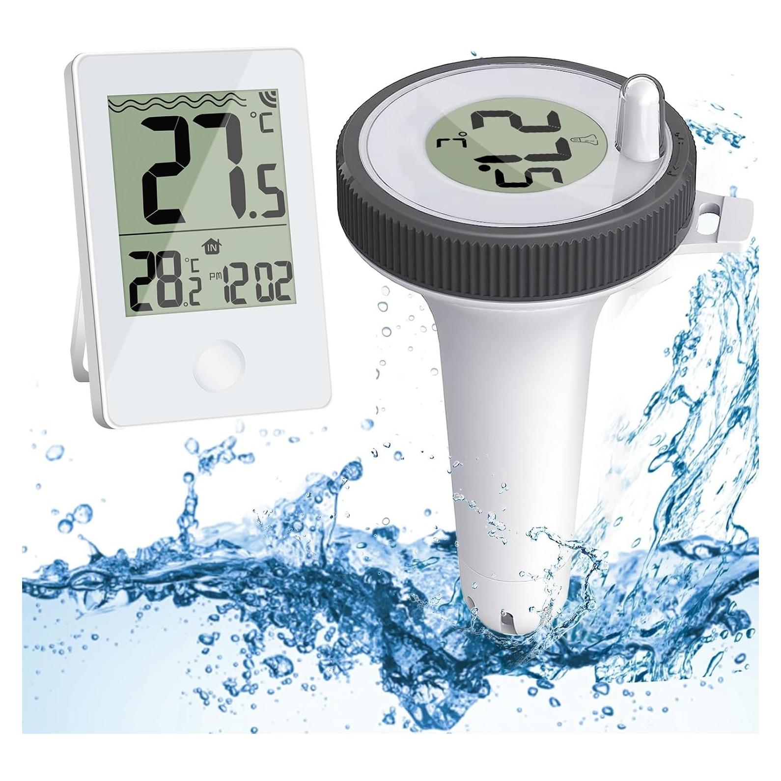 Termómetro de Piscina Digital Flotante Inalámbrico IPX8