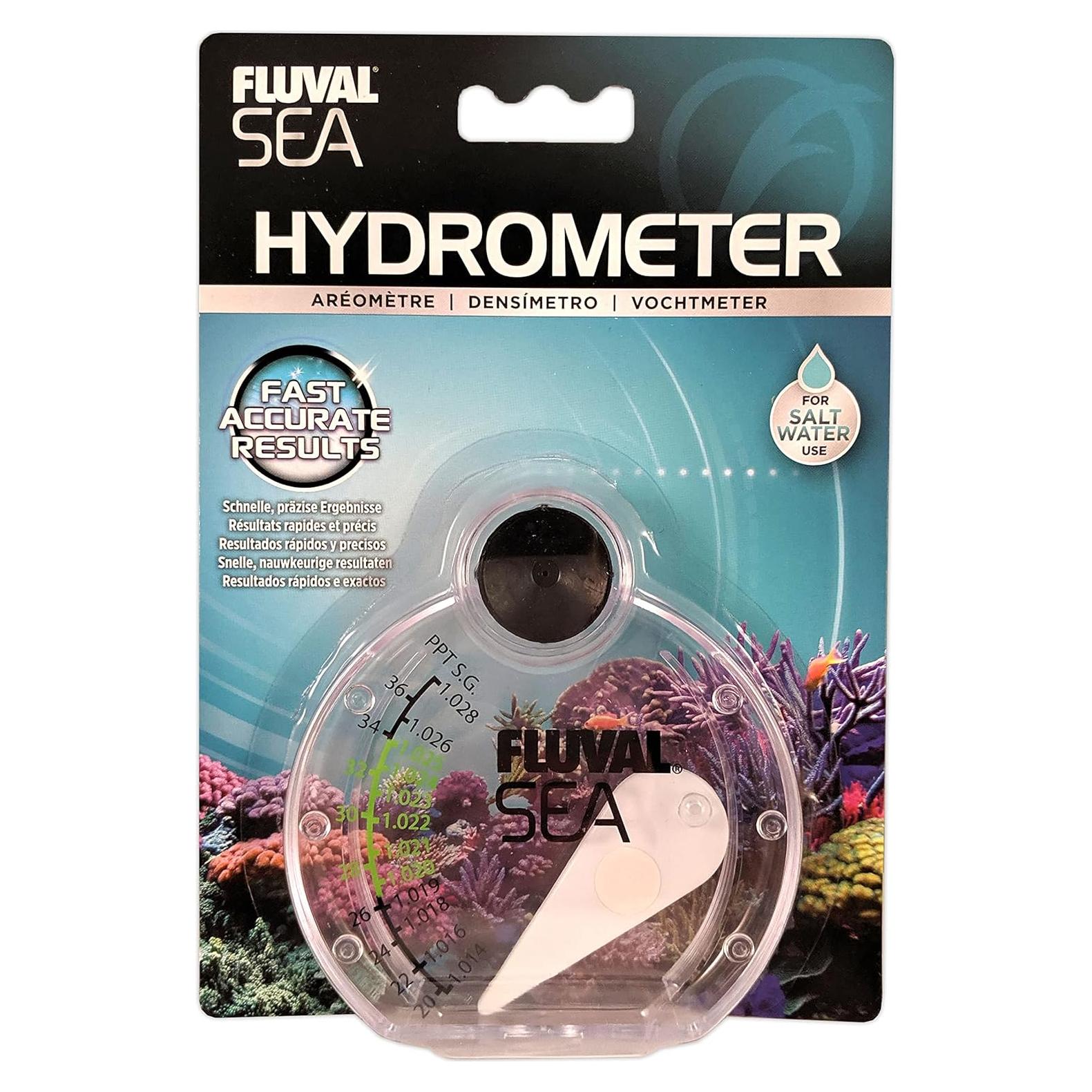Hidrómetro Fluval Sea para Acuario Marino - Preciso y Compacto