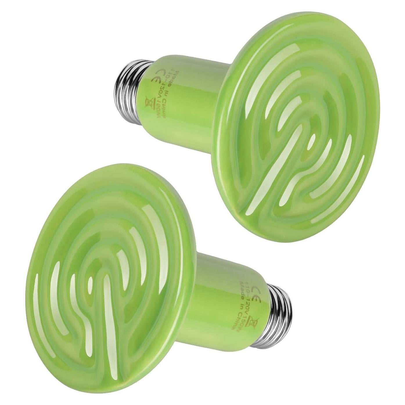 Bombilla de Calor Cerámica Simple Deluxe 150W 2-Pack Verde