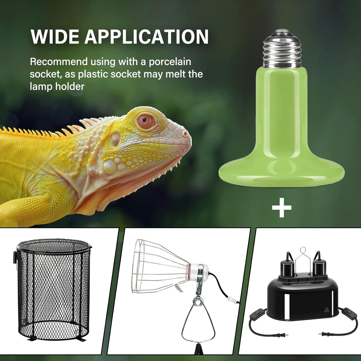 Bombilla de Calor Cerámica Simple Deluxe 150W 2-Pack Verde