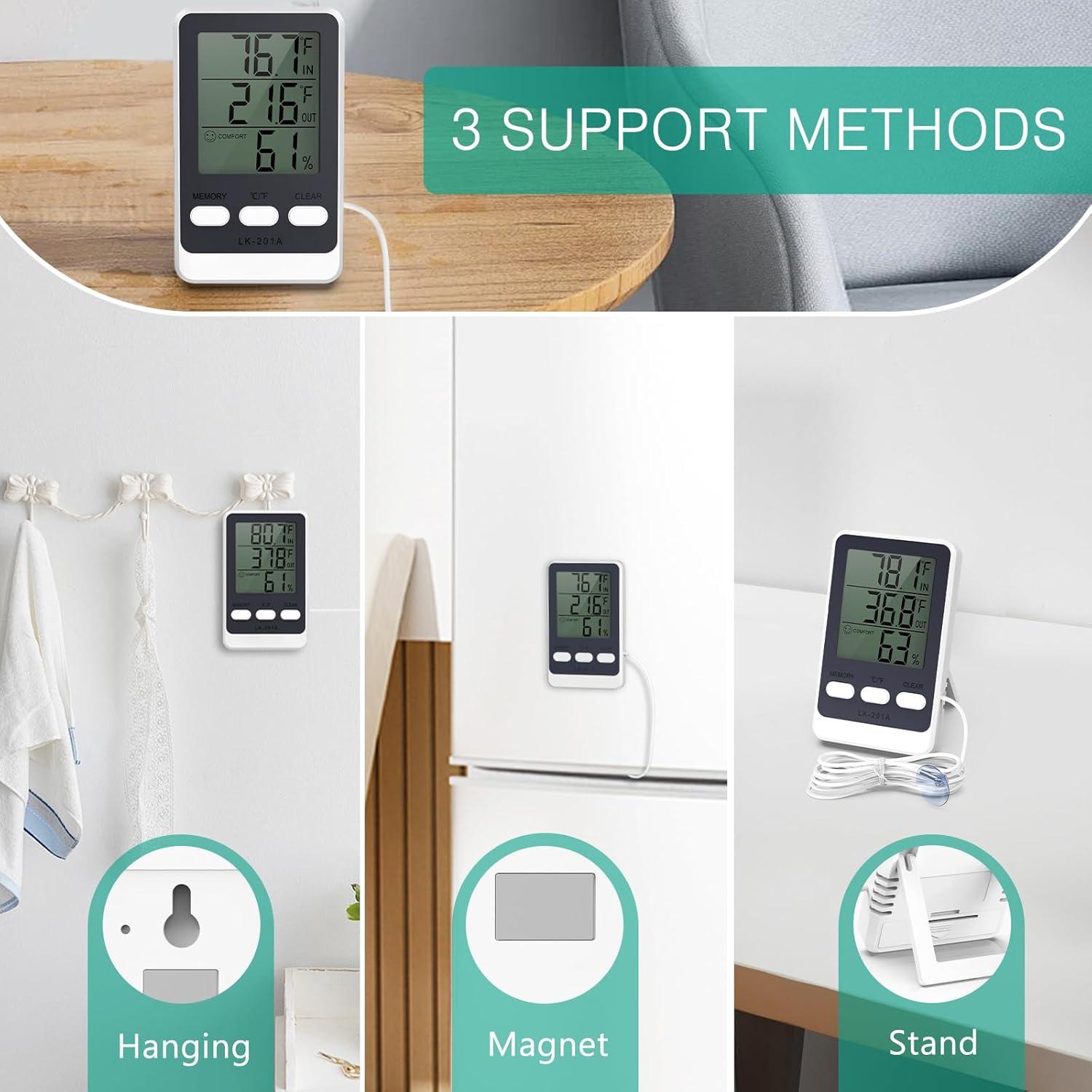 Termómetro Digital ORIA con Sonda de 1.5m y Pantalla LCD