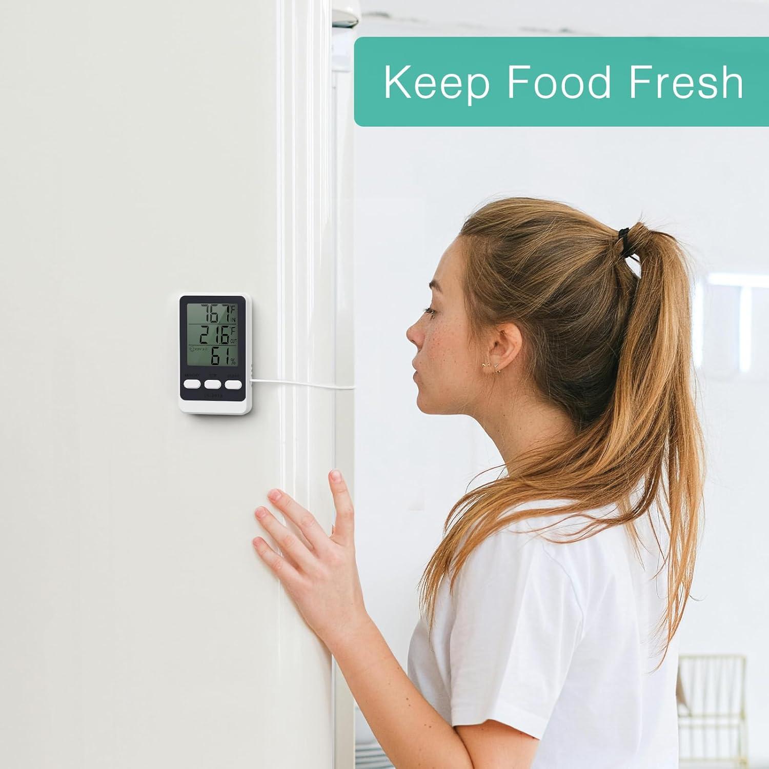 Termómetro Digital ORIA con Sonda de 1.5m y Pantalla LCD