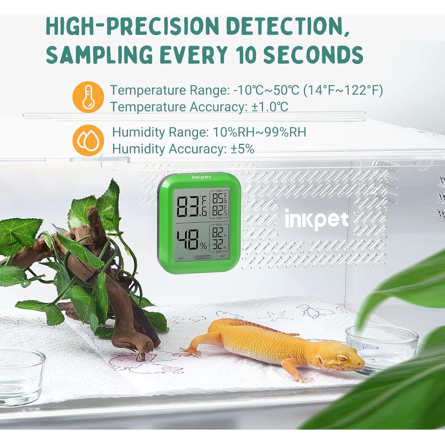 Termómetro Higrómetro Digital INKPET TR-1A para Reptiles