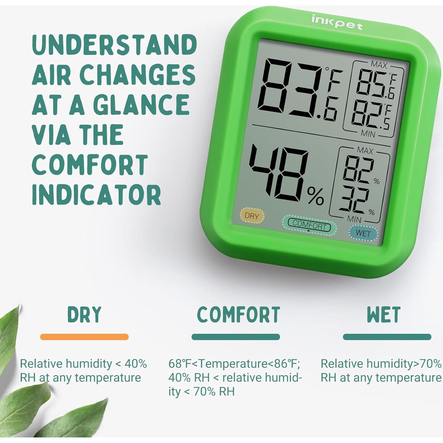 Termómetro Higrómetro Digital INKPET TR-1A para Reptiles