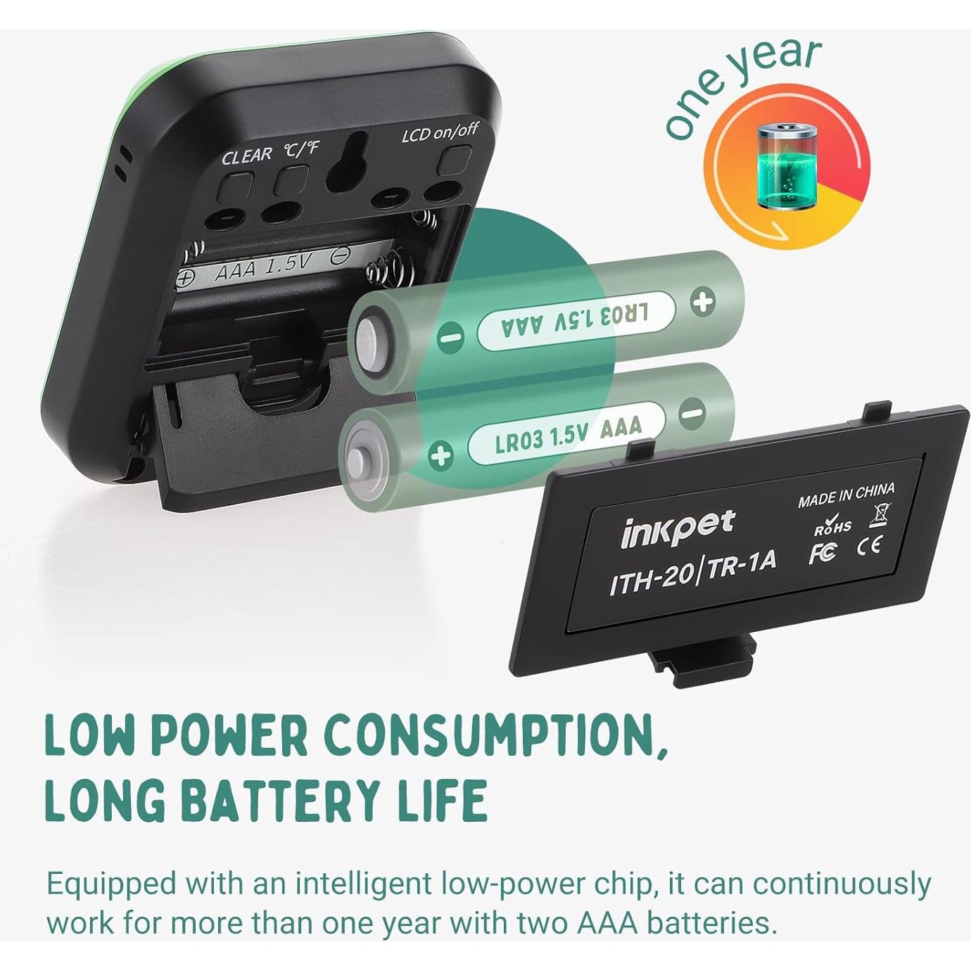 Termómetro Higrómetro Digital INKPET TR-1A para Reptiles