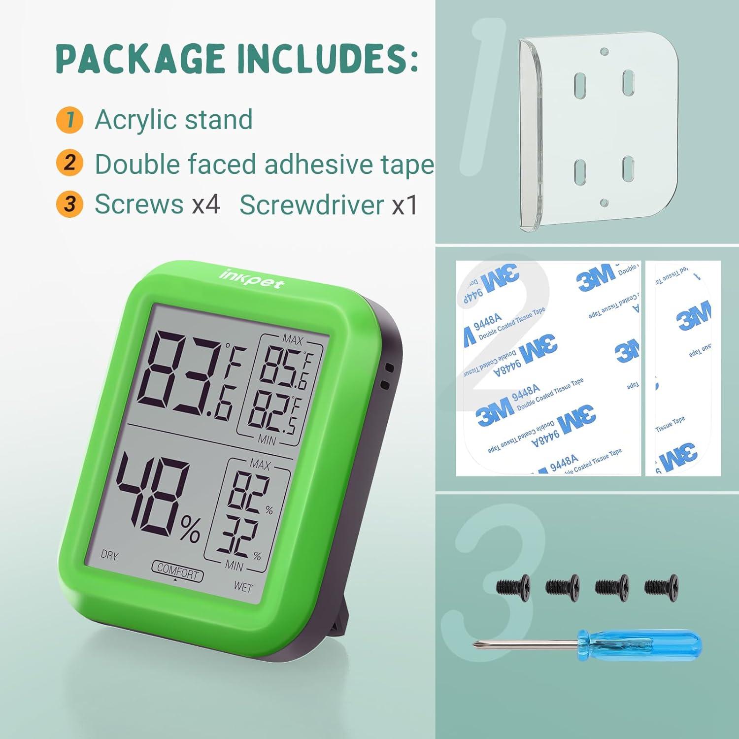 Termómetro Higrómetro Digital INKPET TR-1A para Reptiles