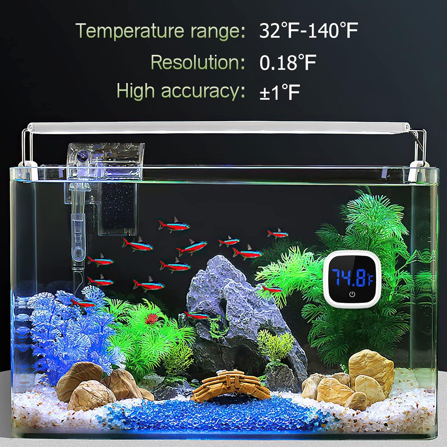Termómetro Digital de Acuario KeeKit con Pantalla LED 0-60°C