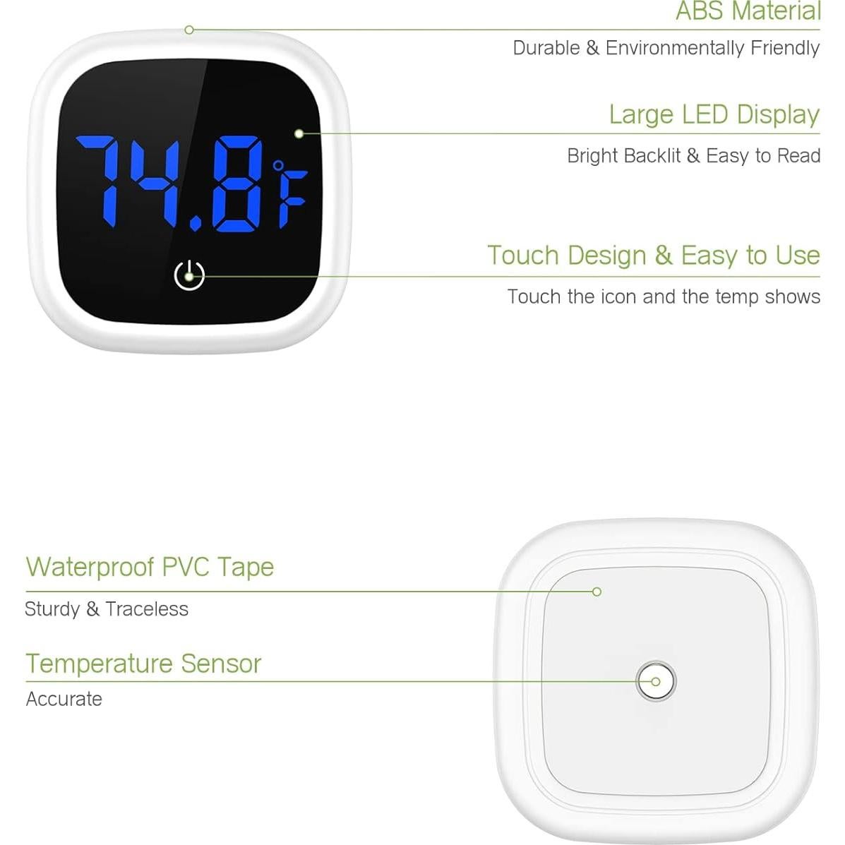 Termómetro Digital de Acuario KeeKit con Pantalla LED 0-60°C