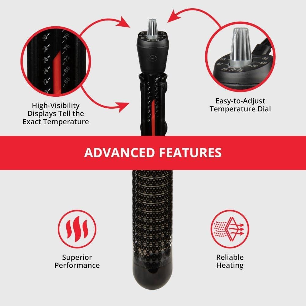 Calentador Sumergible Marineland 300W para Acuarios 303L