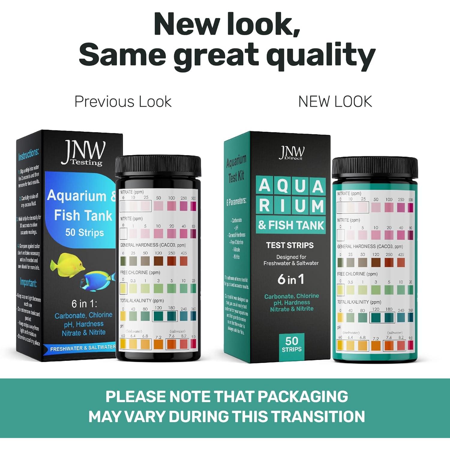 Kit de Prueba de Agua para Acuarios JNW Direct - 100 Tiras 9-en-1