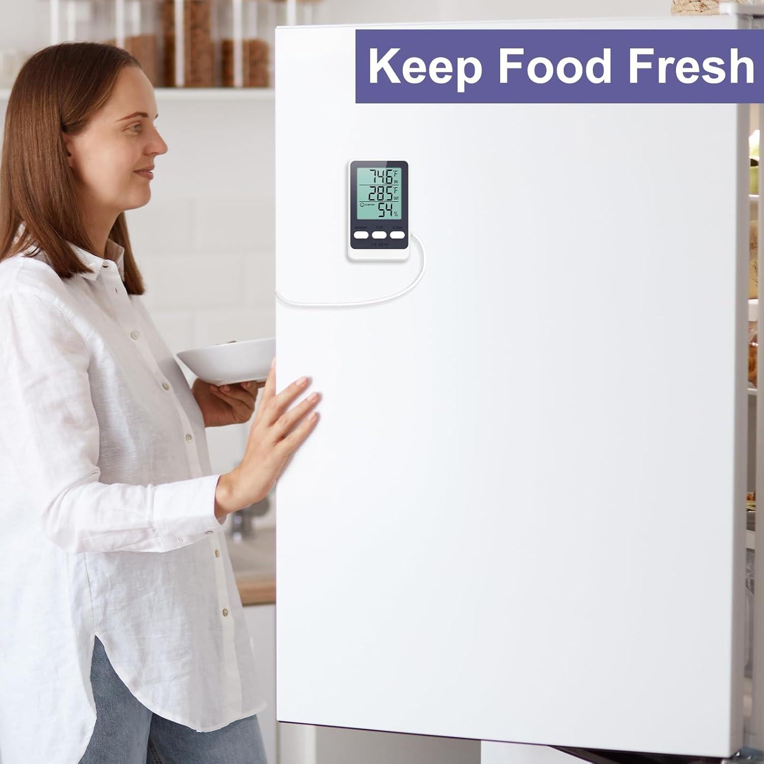 Termómetro Digital JXTZ para Refrigerador y Congelador