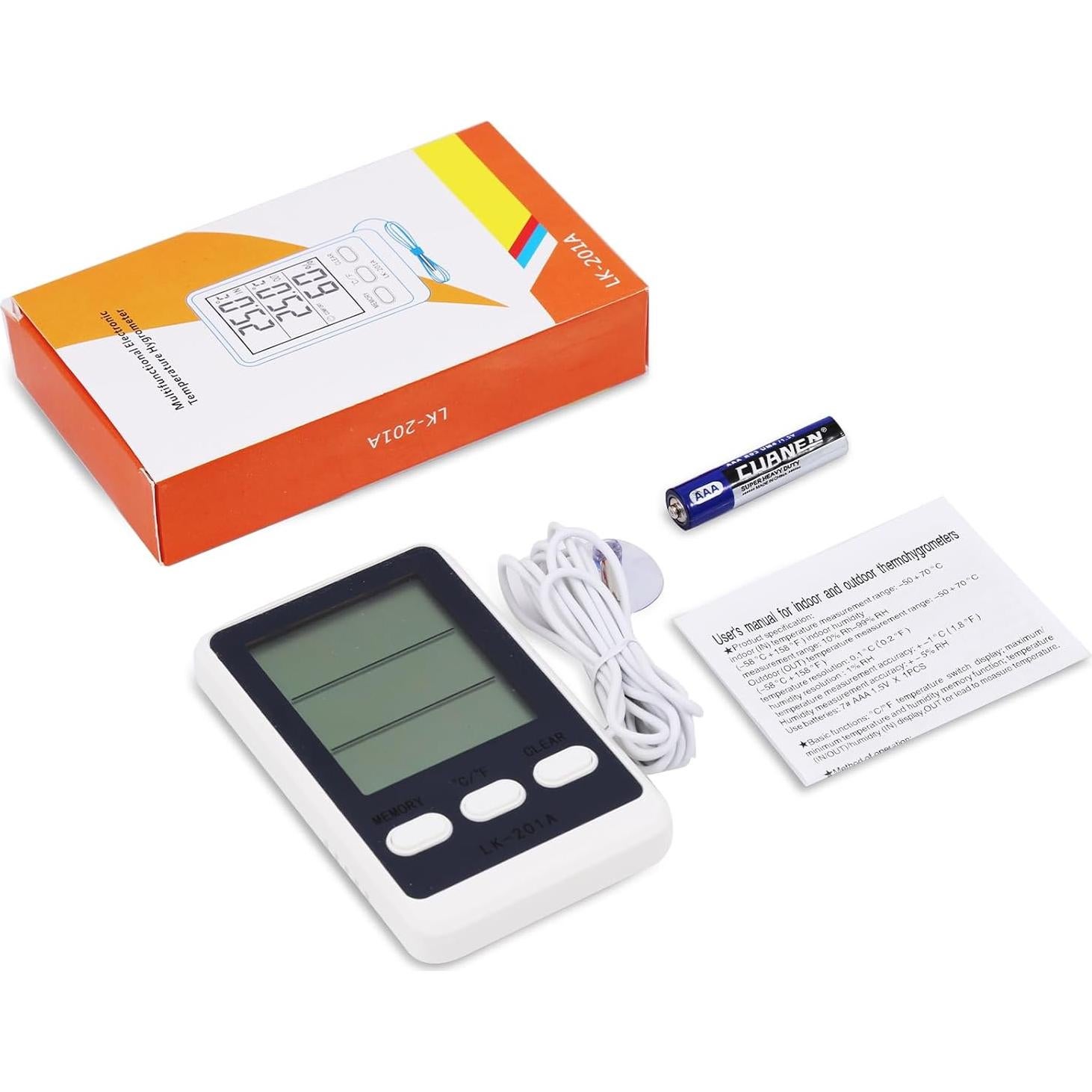 Termómetro Digital JXTZ para Refrigerador y Congelador