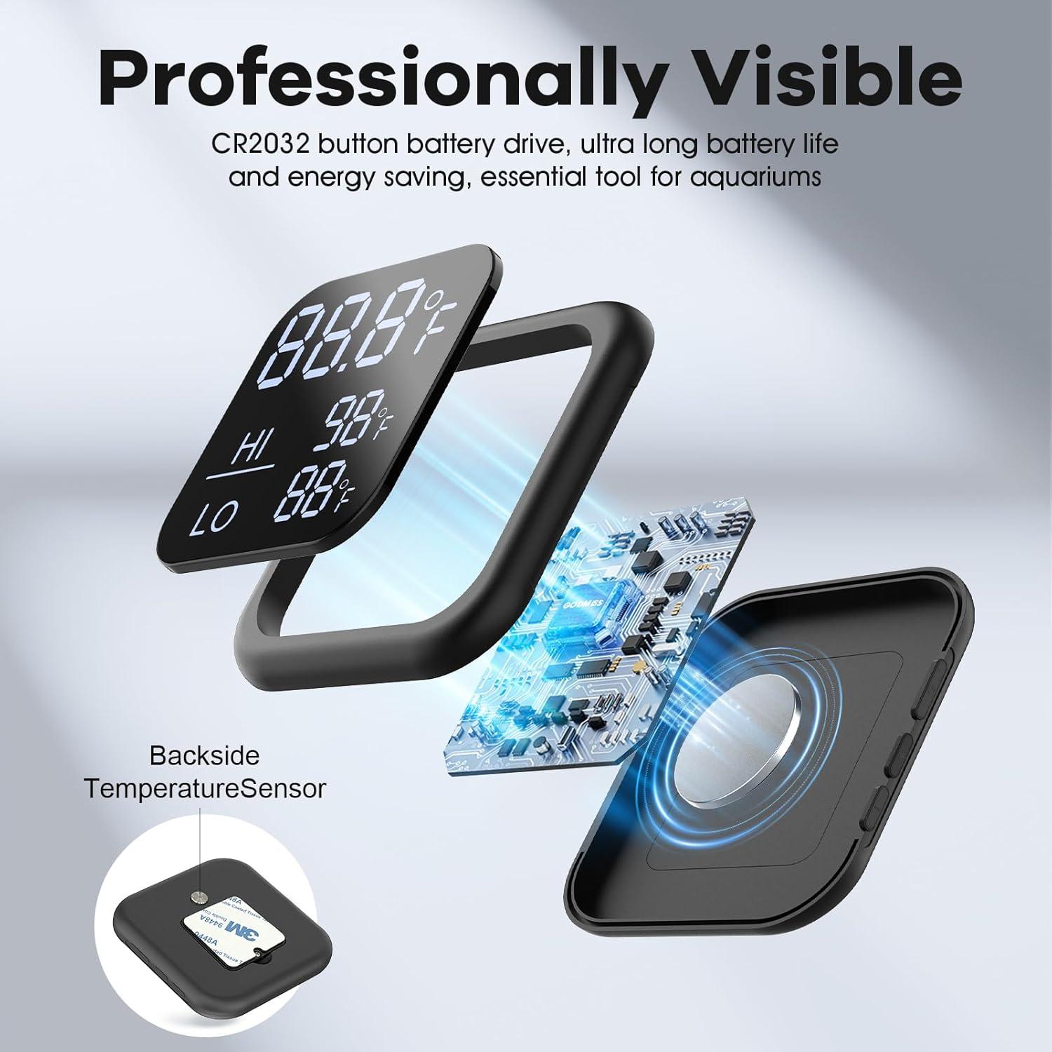 Termómetro Digital Acuático GODMISS - Alarma Temperatura 19-757L