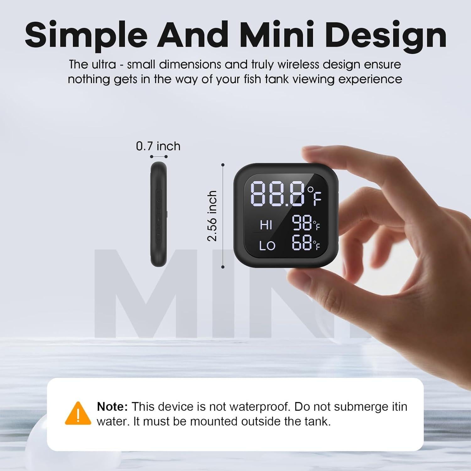 Termómetro Digital Acuático GODMISS - Alarma Temperatura 19-757L