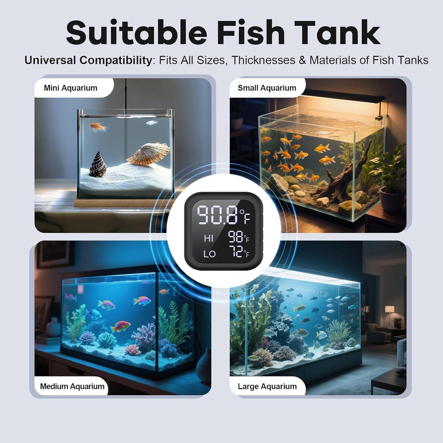 Termómetro Digital Acuario GODMISS - Alarma Temperatura 5-757L