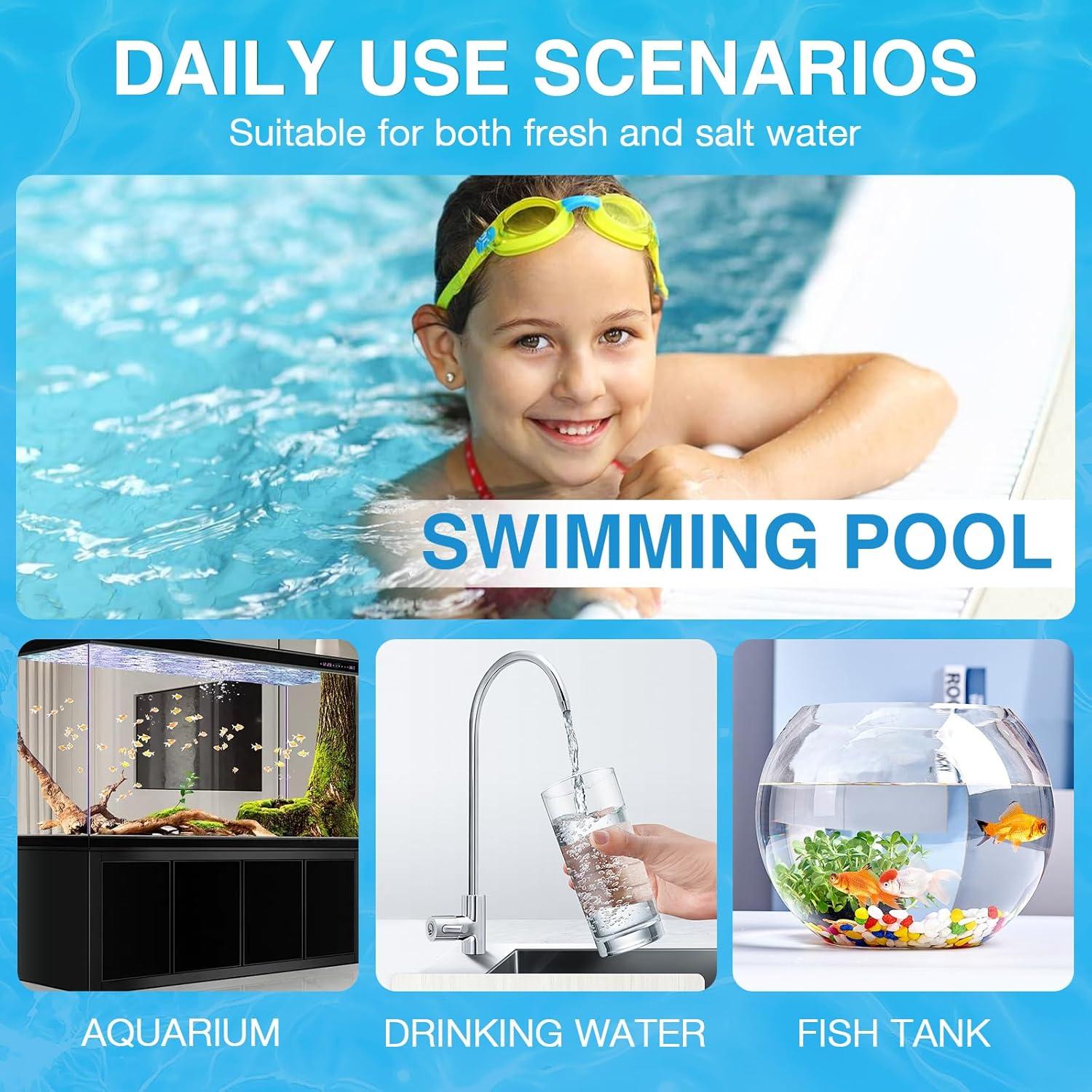 Kit de Prueba de Agua 9-en-1 Kedixiest - 50 Tiras + Termómetros