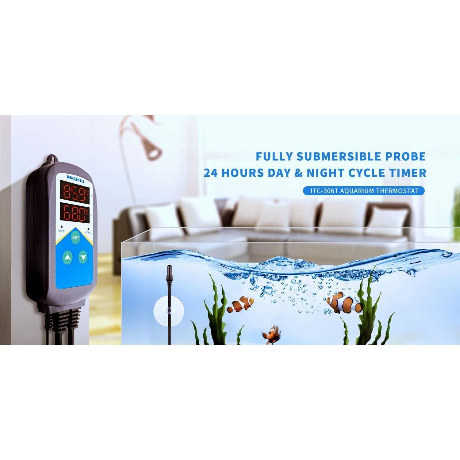 Termostato Digital Inkbird ITC-306T para Acuario y Reptiles