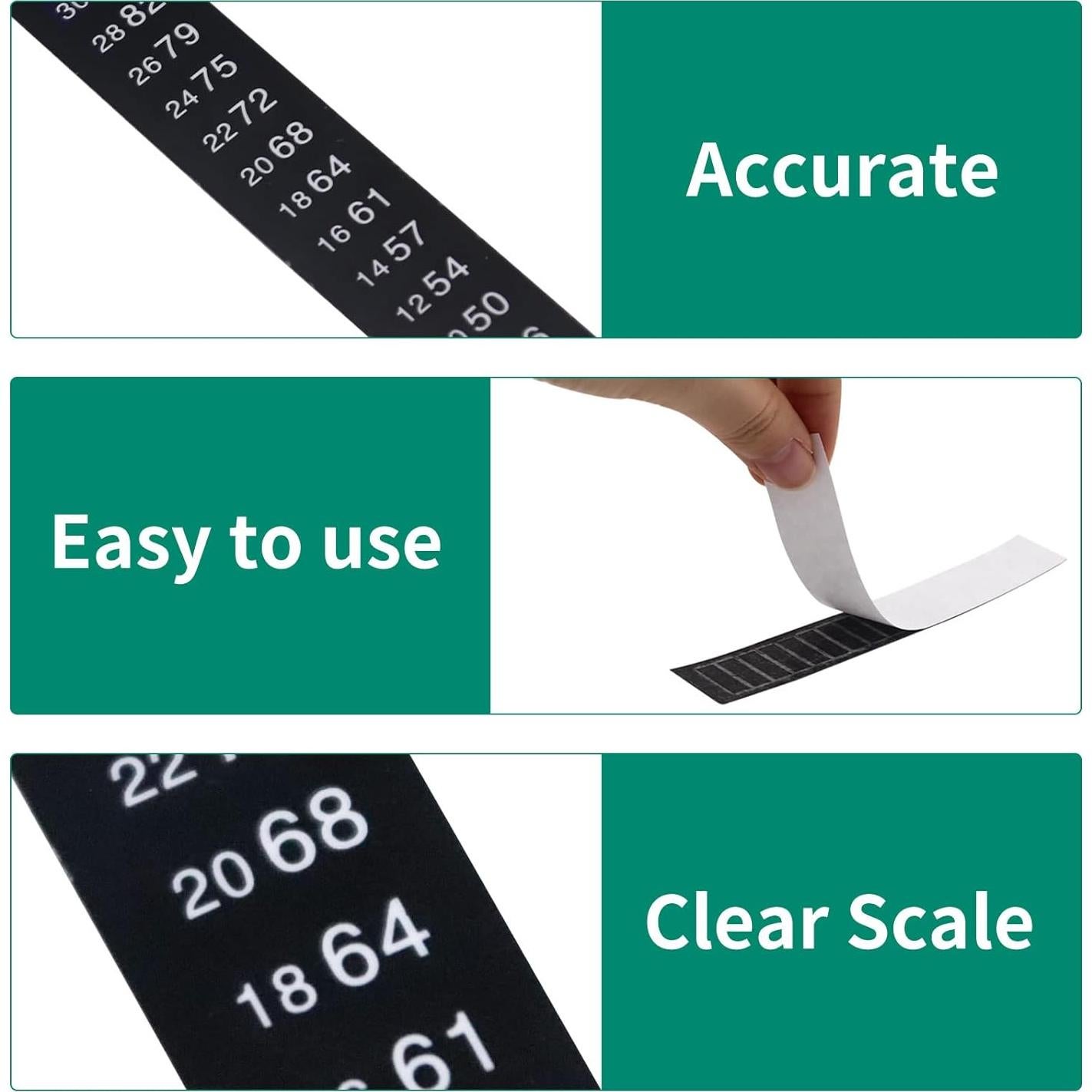 Tira de termómetro adhesiva Abustle Pig 4-36°C para acuarios