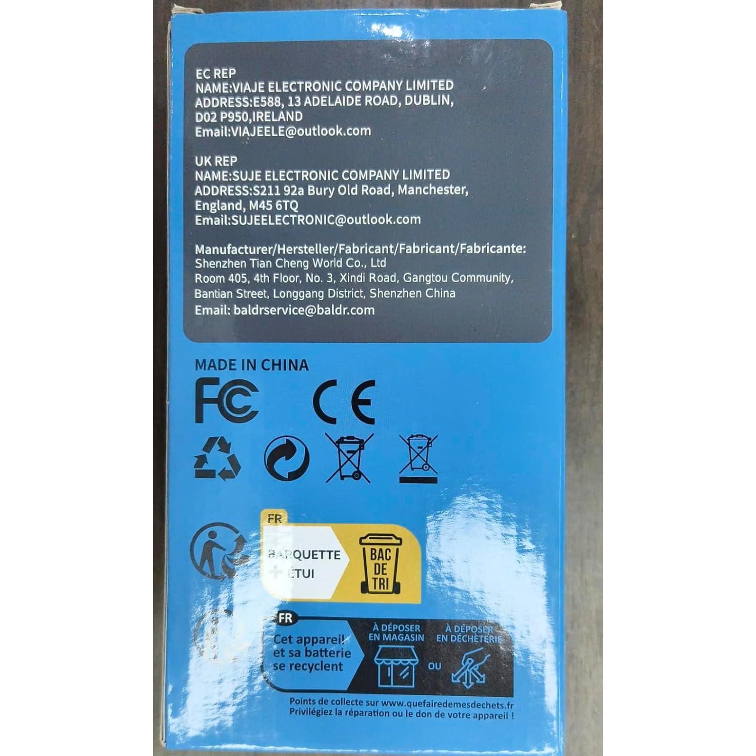 Termómetro de piscina BALDR recargable fácil lectura 29°C