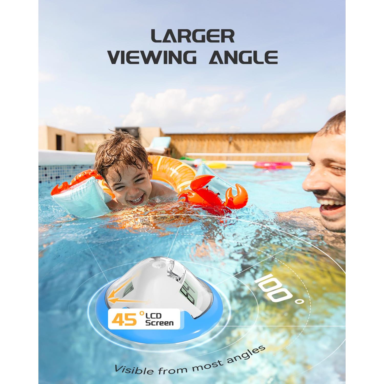 Termómetro de piscina BALDR recargable fácil lectura 29°C