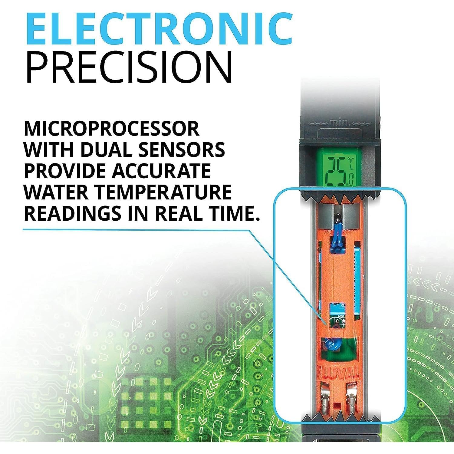 Calentador de Acuario Fluval E200 200W para 246L, Negro