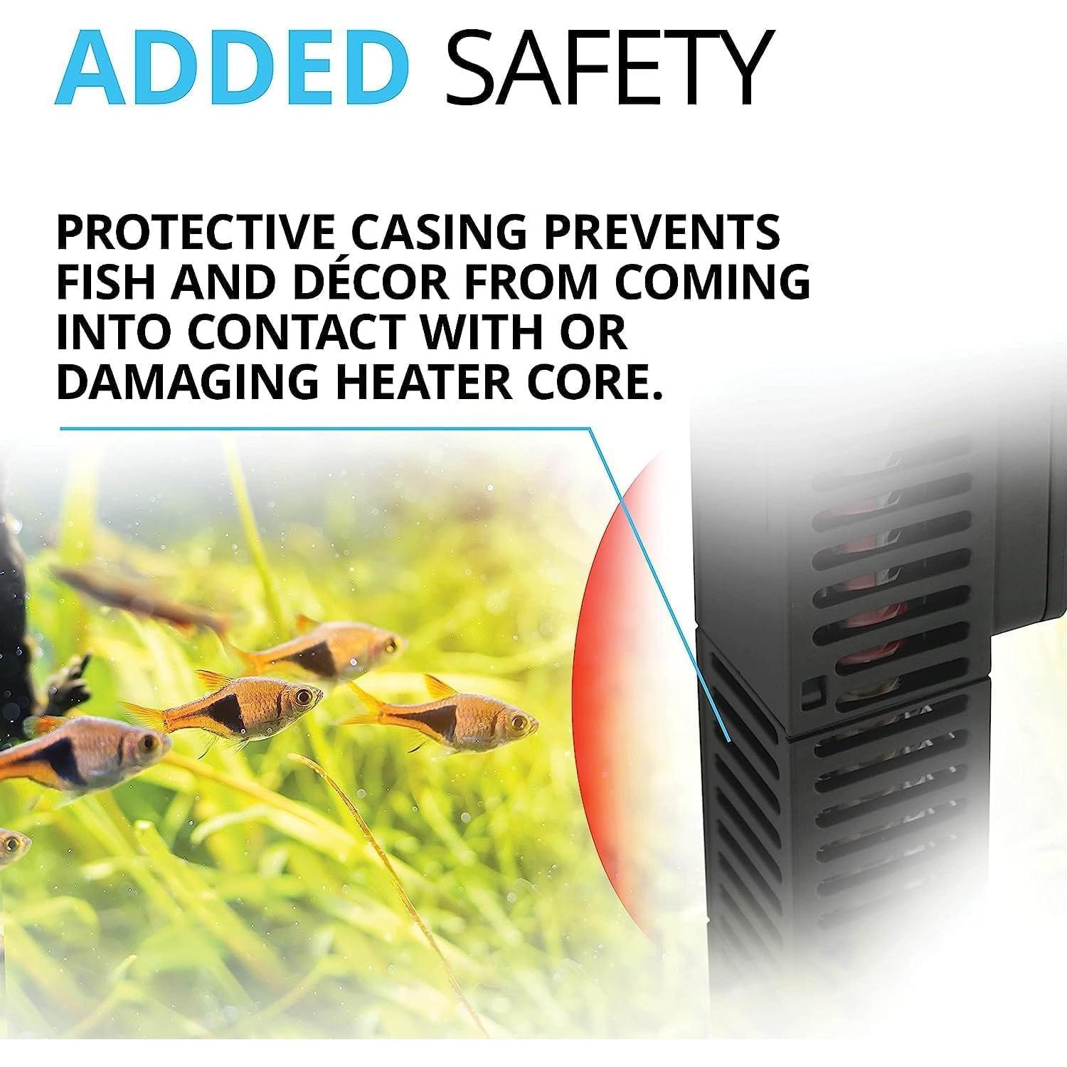 Calentador de Acuario Fluval E200 200W para 246L, Negro