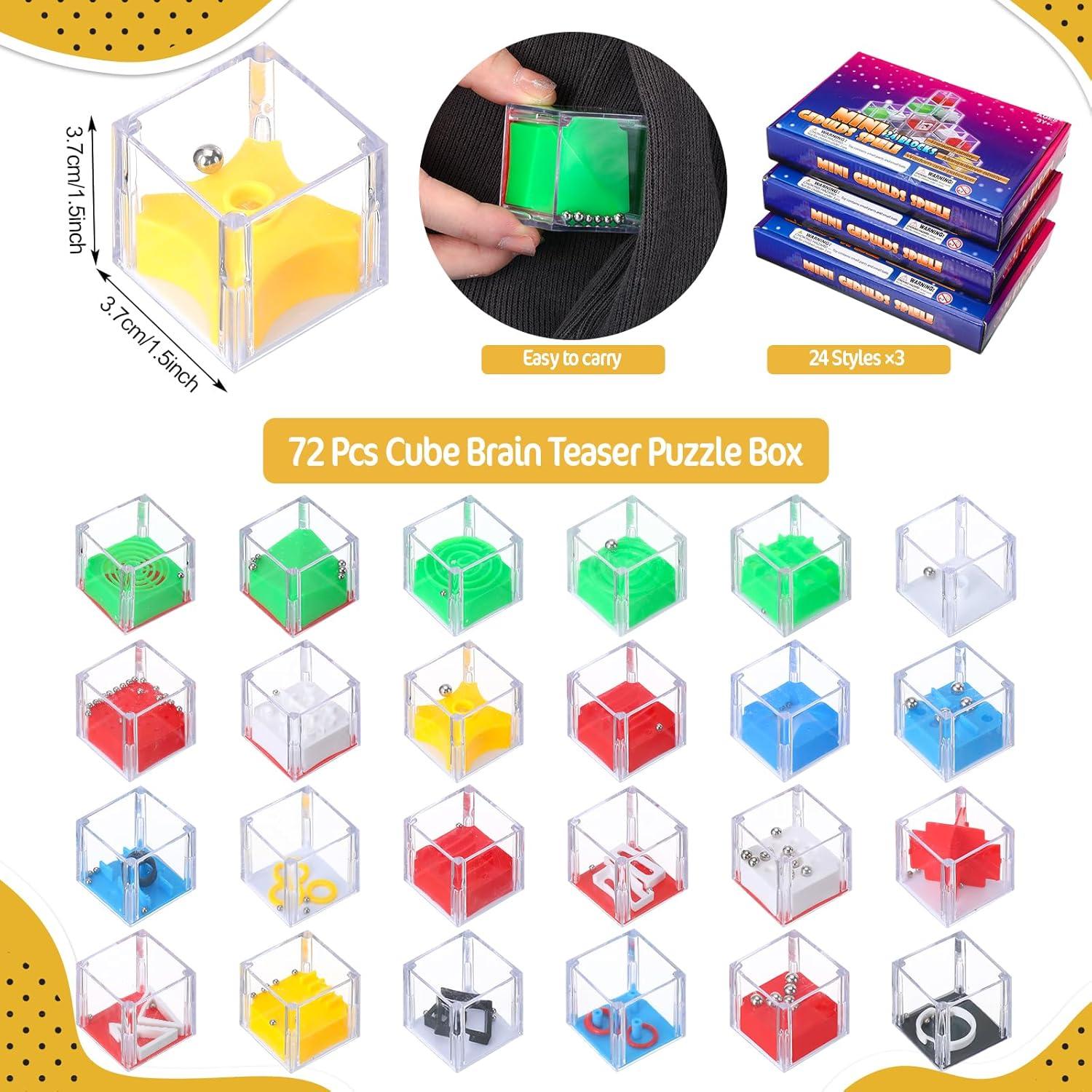 72 Mini Cubos Rompecabezas 3D Gemscream 3.8 cm - Juguetes Educativos