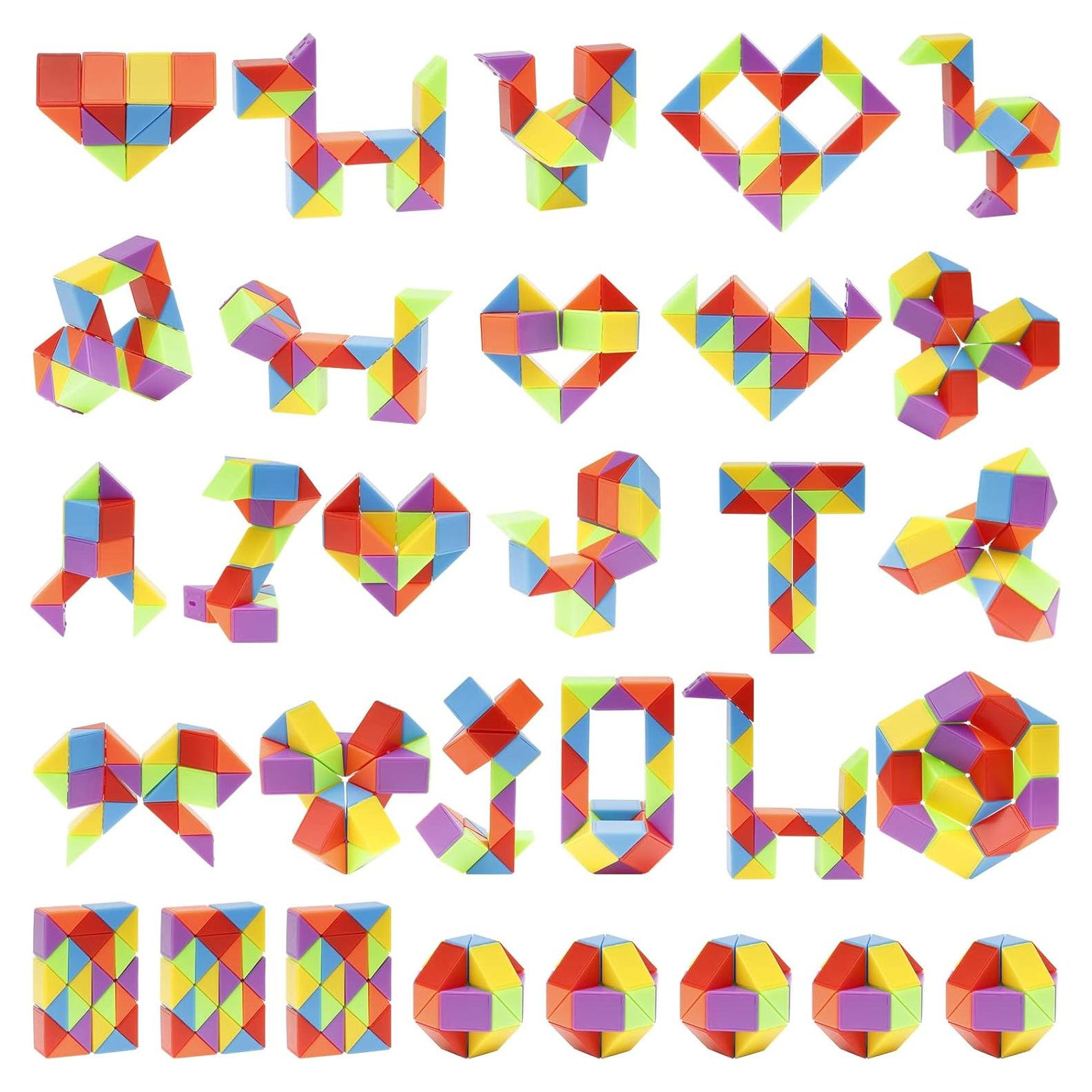 Cubo de Serpiente Fidget Ganowo 30pcs para Niños y Adolescentes