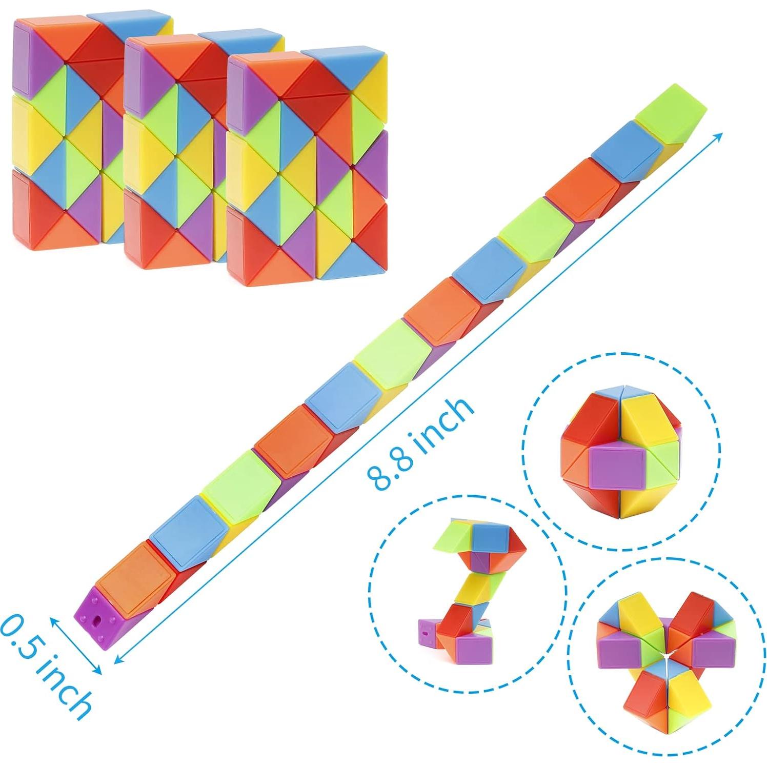 Cubo de Serpiente Fidget Ganowo 30pcs para Niños y Adolescentes