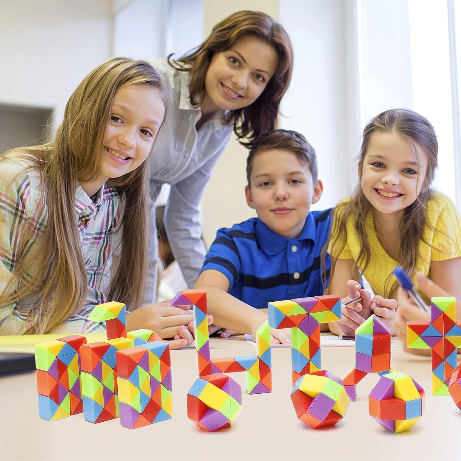 Cubo de Serpiente Fidget Ganowo 30pcs para Niños y Adolescentes