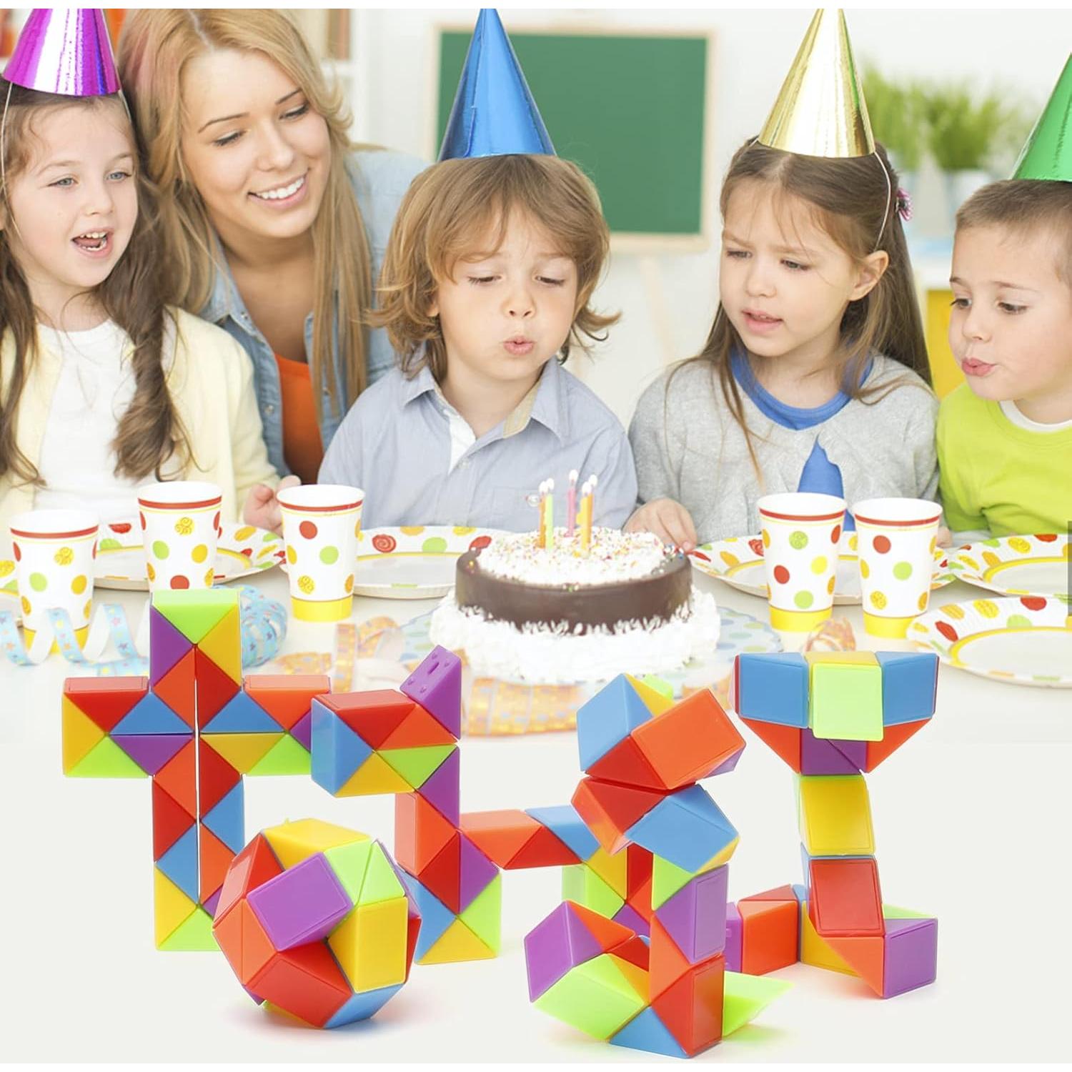 Cubo de Serpiente Fidget Ganowo 30pcs para Niños y Adolescentes