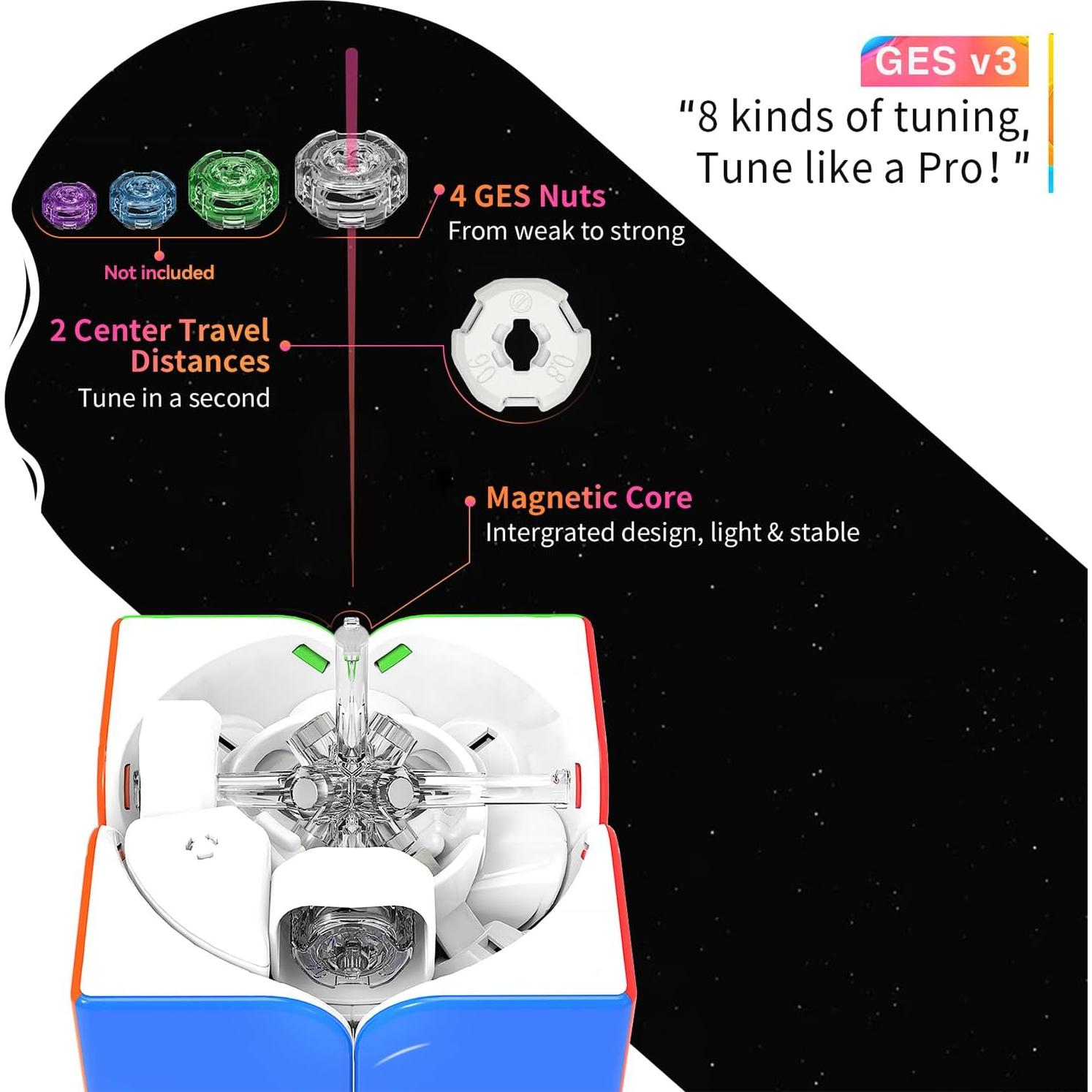 Cubo Magnético GAN 251 M Air 2x2 para Principiantes - 81.92g