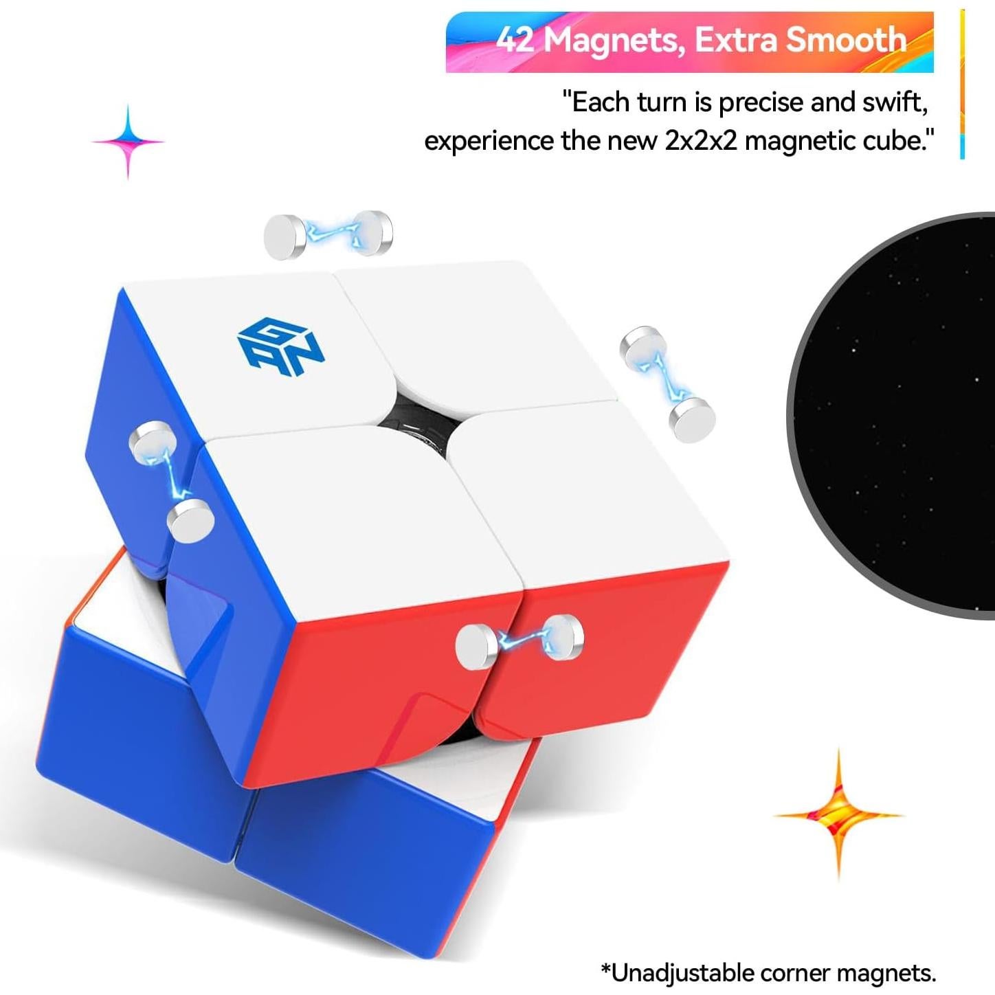 Cubo Magnético GAN 251 M Air 2x2 para Principiantes - 81.92g