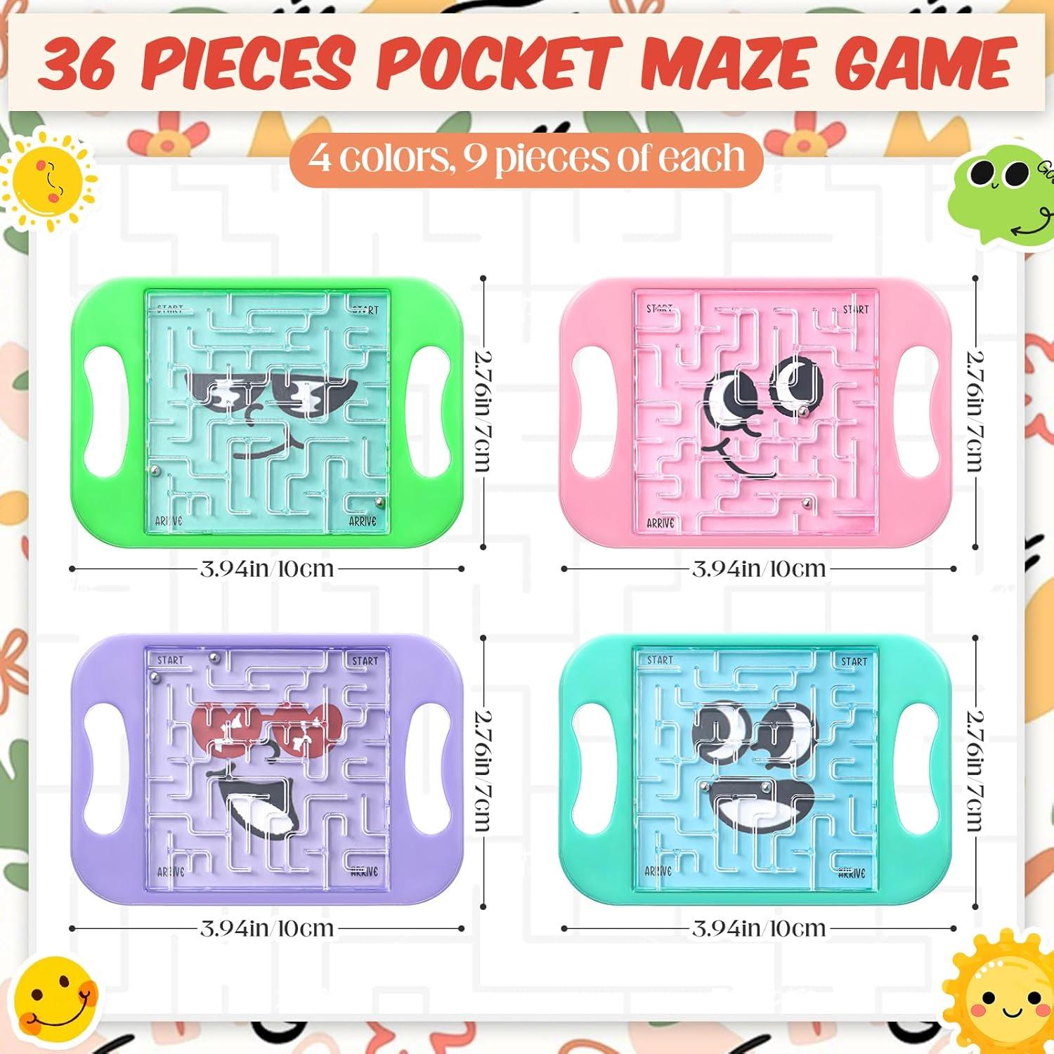 36 Mini Rompecabezas de Laberinto JellyArch - Juego Educativo