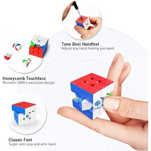 Cubo Llavero GAN 330 3x3 Cubo Rápido Antiestrés 19.94g
